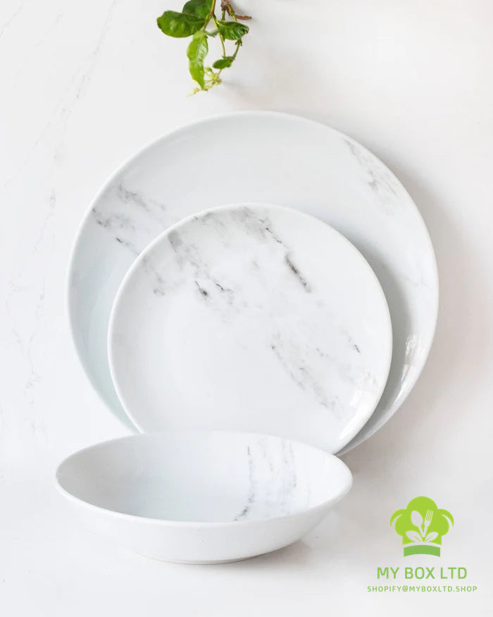 Marble 12-piece Dinner Set