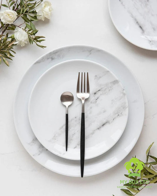 Marble 12-piece Dinner Set
