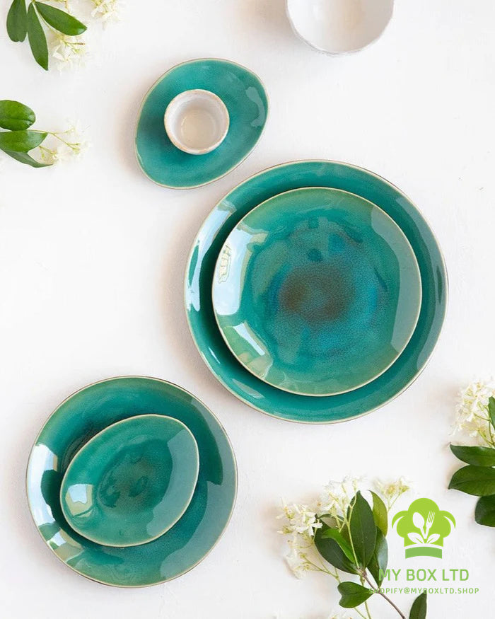 Riviera Blue 12-piece Dinner Set